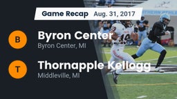 Recap: Byron Center  vs. Thornapple Kellogg  2017