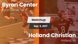 Matchup: Byron Center vs. Holland Christian  2017