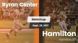 Matchup: Byron Center vs. Hamilton  2017