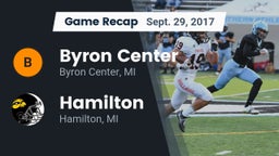 Recap: Byron Center  vs. Hamilton  2017