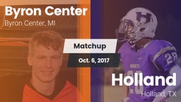 Matchup: Byron Center vs. Holland  2017