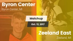 Matchup: Byron Center vs. Zeeland East  2017