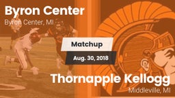Matchup: Byron Center vs. Thornapple Kellogg  2018