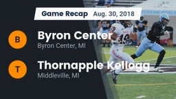 Recap: Byron Center  vs. Thornapple Kellogg  2018