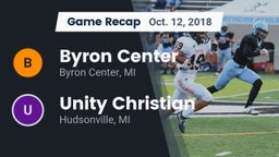 Recap: Byron Center  vs. Unity Christian  2018