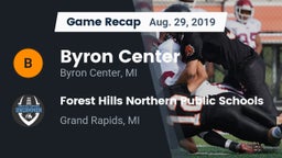 Recap: Byron Center  vs. Forest Hills Northern Public Schools 2019