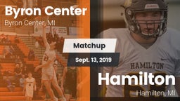 Matchup: Byron Center vs. Hamilton  2019