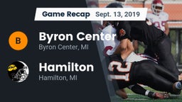 Recap: Byron Center  vs. Hamilton  2019