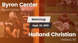 Matchup: Byron Center vs. Holland Christian 2019