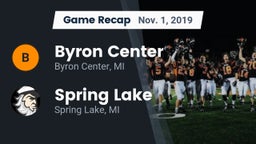 Recap: Byron Center  vs. Spring Lake  2019