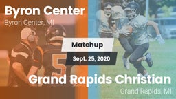 Matchup: Byron Center vs. Grand Rapids Christian  2020