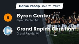 Recap: Byron Center  vs. Grand Rapids Christian  2022