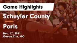 Schuyler County vs Paris  Game Highlights - Dec. 17, 2021