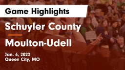 Schuyler County vs Moulton-Udell Game Highlights - Jan. 6, 2022