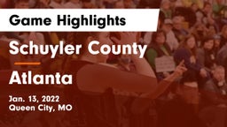 Schuyler County vs Atlanta  Game Highlights - Jan. 13, 2022