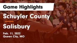 Schuyler County vs Salisbury  Game Highlights - Feb. 11, 2022