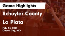 Schuyler County vs La Plata Game Highlights - Feb. 23, 2024