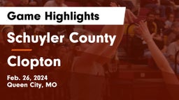 Schuyler County vs Clopton   Game Highlights - Feb. 26, 2024
