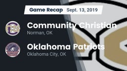 Recap: Community Christian  vs. Oklahoma Patriots 2019
