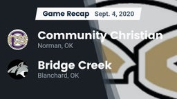 Recap: Community Christian  vs. Bridge Creek  2020