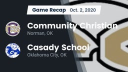 Recap: Community Christian  vs. Casady School 2020