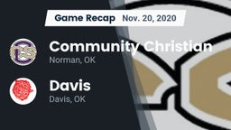 Recap: Community Christian  vs. Davis  2020