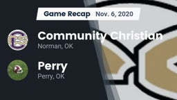 Recap: Community Christian  vs. Perry  2020
