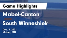 Mabel-Canton  vs South Winneshiek  Game Highlights - Dec. 4, 2021