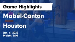 Mabel-Canton  vs Houston  Game Highlights - Jan. 6, 2022