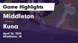 Middleton  vs Kuna Game Highlights - April 26, 2024