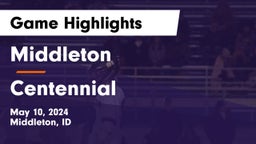 Middleton  vs Centennial Game Highlights - May 10, 2024