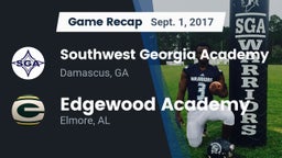 Recap: Southwest Georgia Academy  vs. Edgewood Academy  2017