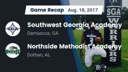 Recap: Southwest Georgia Academy  vs. Northside Methodist Academy  2017