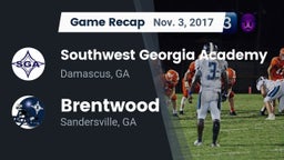 Recap: Southwest Georgia Academy  vs. Brentwood  2017