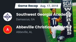 Recap: Southwest Georgia Academy  vs. Abbeville Christian Academy  2018