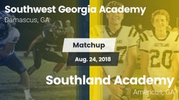 Matchup: Southwest Georgia Ac vs. Southland Academy  2018