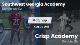 Matchup: Southwest Georgia Ac vs. Crisp Academy  2018