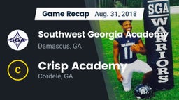 Recap: Southwest Georgia Academy  vs. Crisp Academy  2018