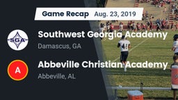 Recap: Southwest Georgia Academy  vs. Abbeville Christian Academy  2019