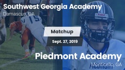 Matchup: Southwest Georgia Ac vs. Piedmont Academy  2019
