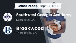 Recap: Southwest Georgia Academy  vs. Brookwood  2019