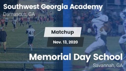 Matchup: Southwest Georgia Ac vs. Memorial Day School 2020