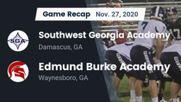 Recap: Southwest Georgia Academy  vs. Edmund Burke Academy  2020