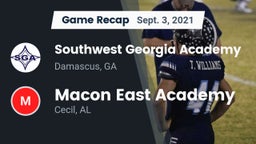 Recap: Southwest Georgia Academy  vs. Macon East Academy  2021