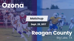 Matchup: Ozona vs. Reagan County  2017