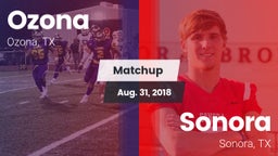 Matchup: Ozona vs. Sonora  2018
