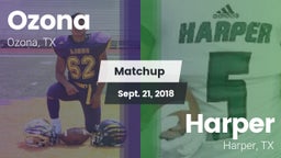 Matchup: Ozona vs. Harper  2018
