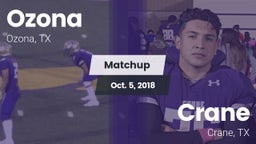 Matchup: Ozona vs. Crane  2018