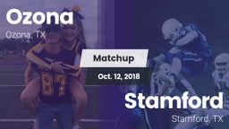 Matchup: Ozona vs. Stamford  2018