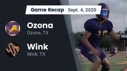 Recap: Ozona  vs. Wink  2020